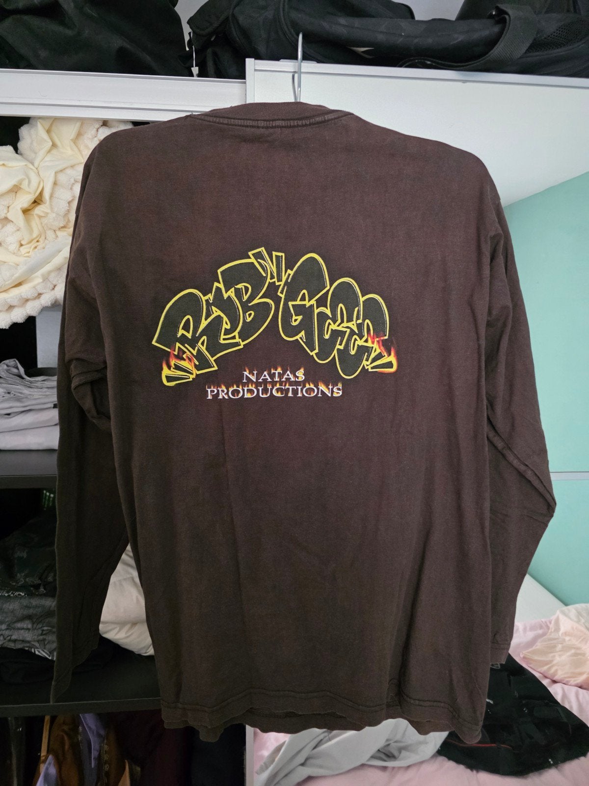 Oldskool Rob Gee Longsleeve - Maat XL, Rob Gee, Zwart, Maat 56/58 (XL), Ophalen of Verzenden
