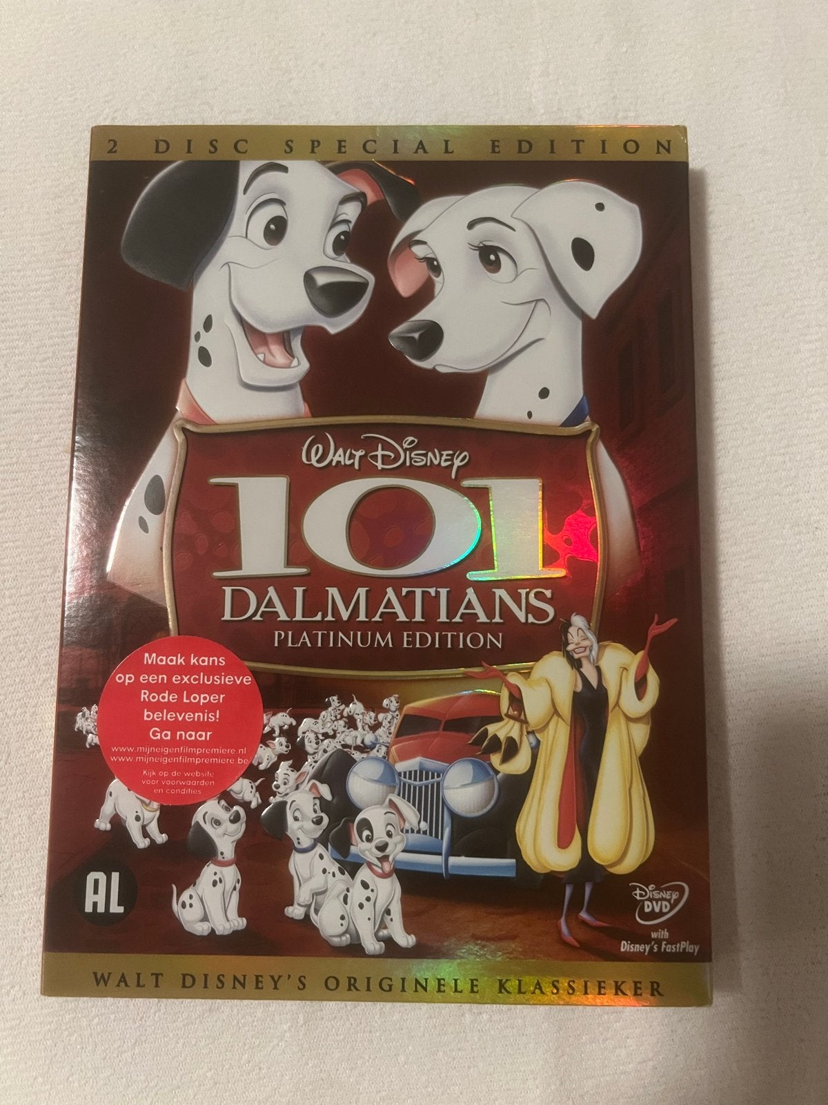 101 Dalmatiërs Platinum Edition (2-Disc Special Edition), Bonusmateriaal, Alle leeftijden, Nederlands, Zo goed als nieuw