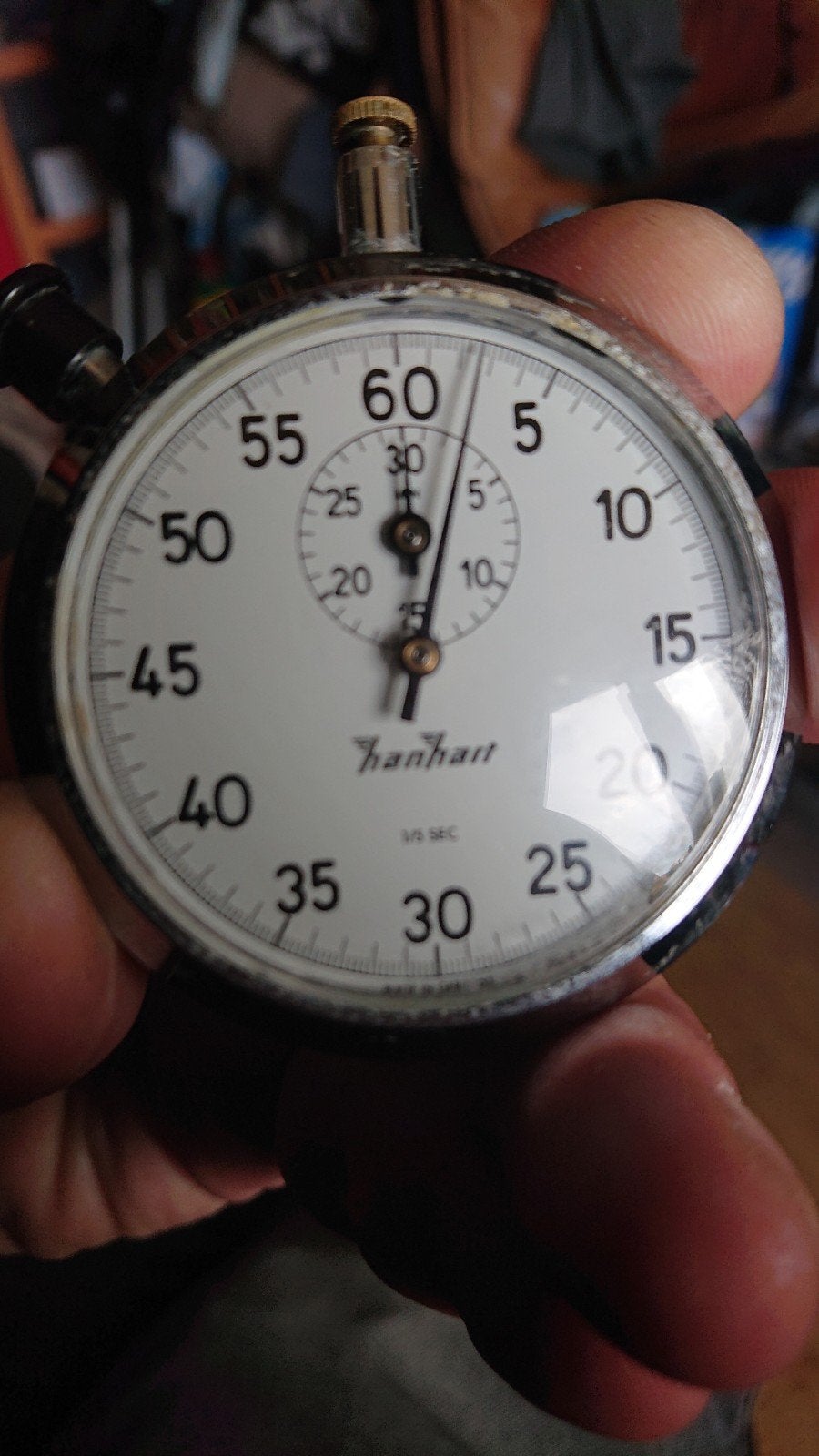 Vintage Hanhart stopwatch - perfect voor verzamelaars, Antiek en Kunst, Ophalen
