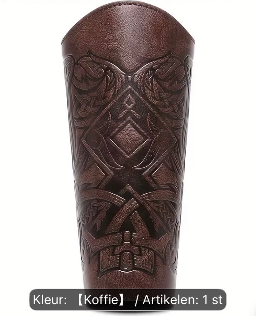 Viking Middeleeuwse Armbeschermer - Koffie Kleur, Ophalen of Verzenden, Zo goed als nieuw, Accessoires