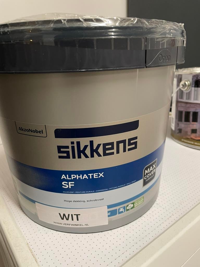 Sikkens Alphatex SF 5ltr (binnen), Ophalen, 5 tot 10 liter, Wit, Nieuw