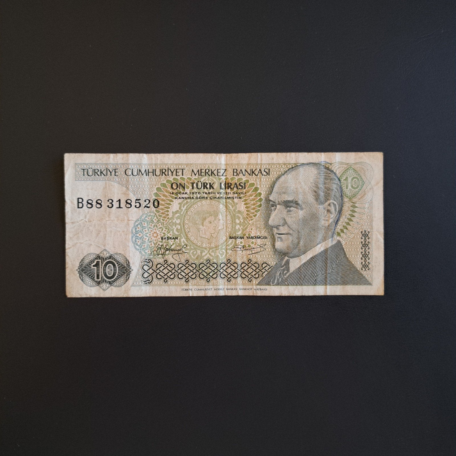 10 lira Turkije #005, Postzegels en Munten, Bankbiljetten | Europa | Niet-Eurobiljetten, Verzenden, Overige landen, Los biljet