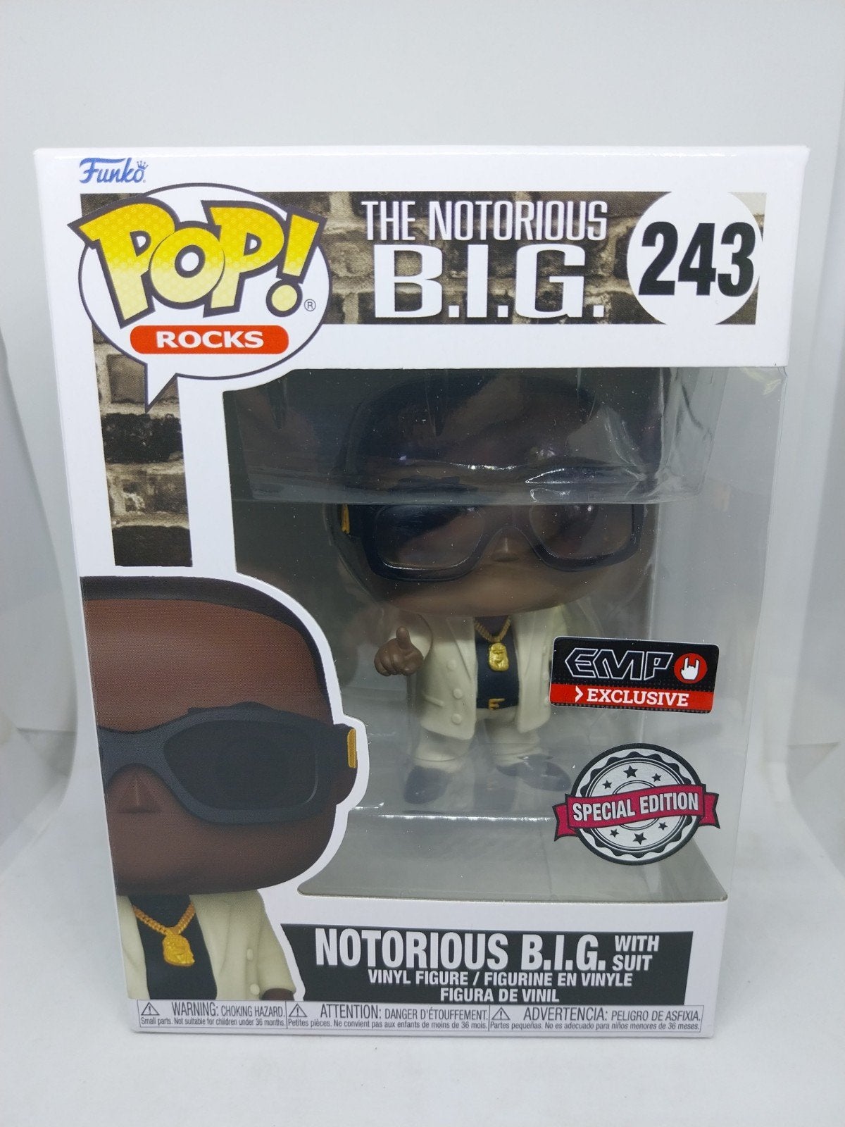 Funko Pop Rocks #243 Notorious B.I.G. met Pak, Verzamelen, Ophalen of Verzenden, Nieuw