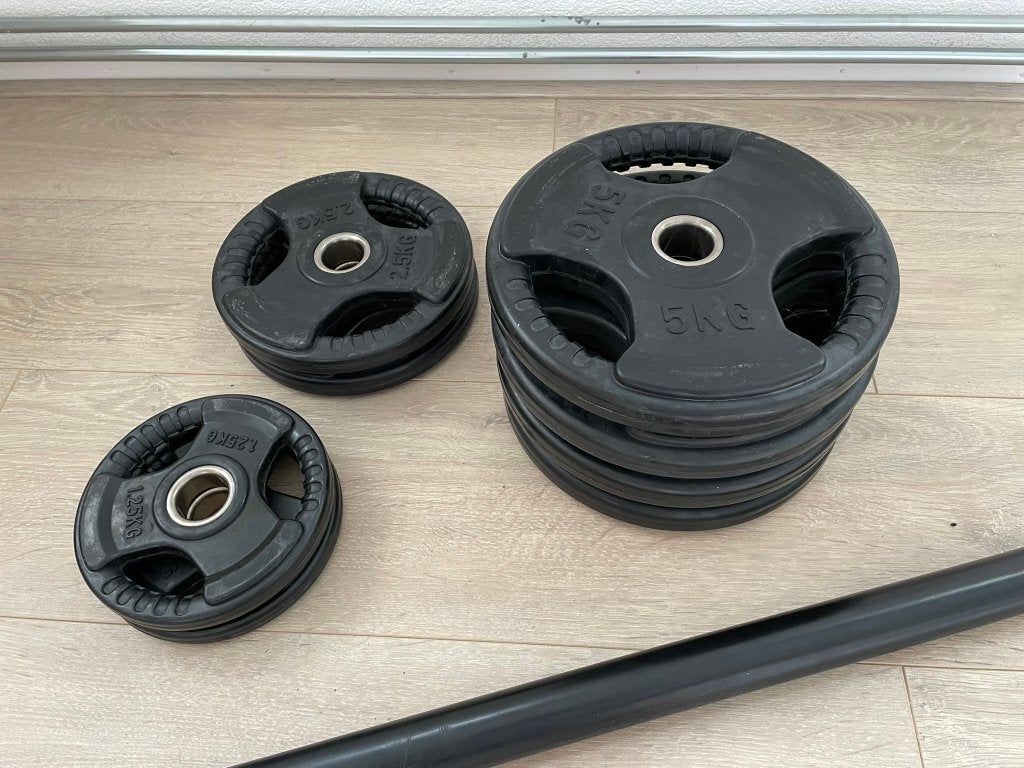 Fitness halterset, Ophalen, Zo goed als nieuw, Halterset