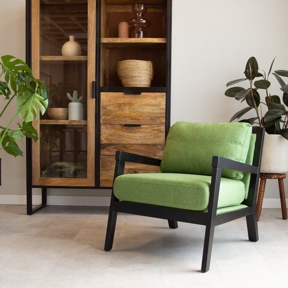 Industriële fauteuil Morris stof groen (10 stuks), Ophalen, Dimehouse, Jules Verneweg 24, Stof