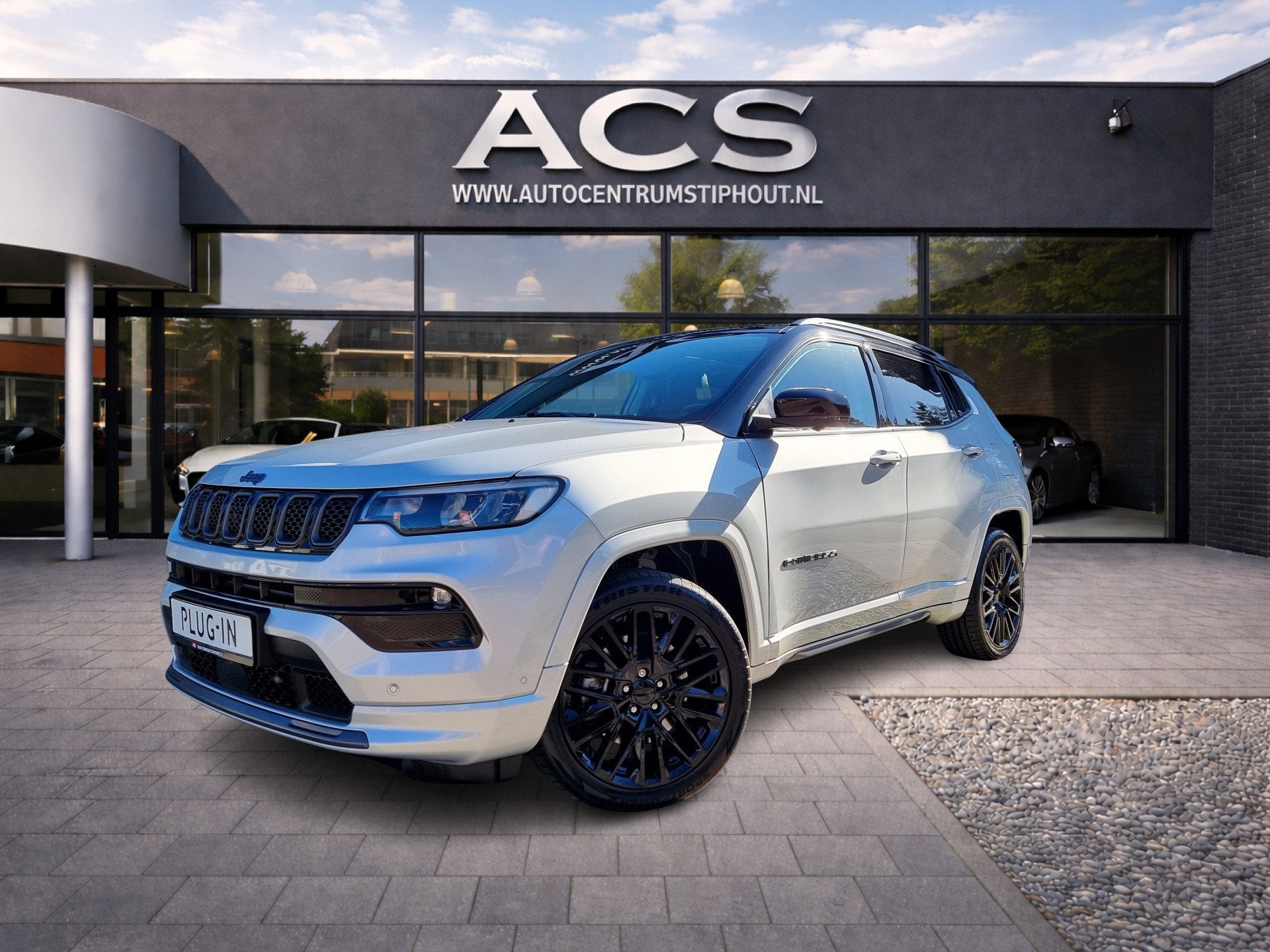 Jeep Compass 4xe 240 S - Plugin | Alle opties | Afn. trekhaa, Auto's, Zwart, 4 cilinders, Bedrijf, Vierwielaandrijving