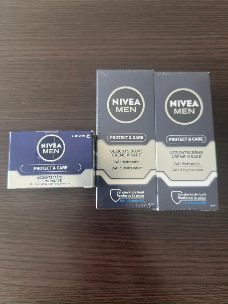 Nivea Men Protect en Care Gezichtscreme Ongeopend, Ophalen of Verzenden, Nieuw, Gehele gezicht, Verzorging