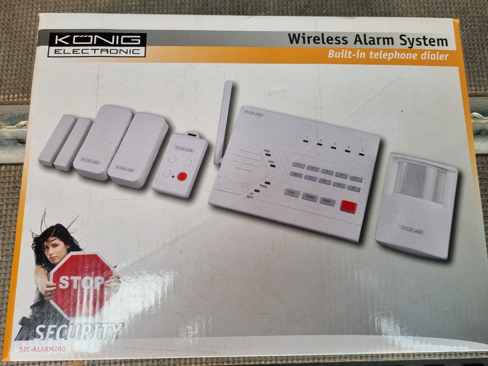 König Draadloos Alarmsysteem met Telefoonkiezer, Ophalen of Verzenden, Nieuw, Compleet systeem, Draadloos