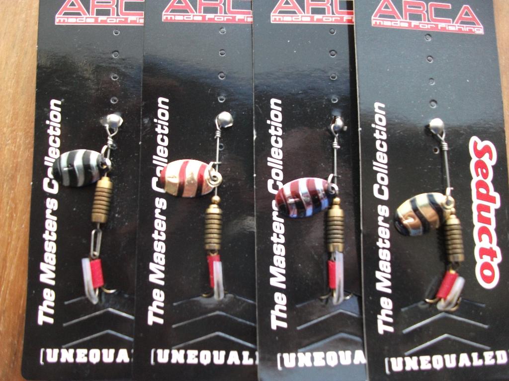 4 stuks Arca Seducto kunstaas blinkers / roofvis blinkers, Watersport en Boten, Ophalen of Verzenden, Nieuw, Kunstaas