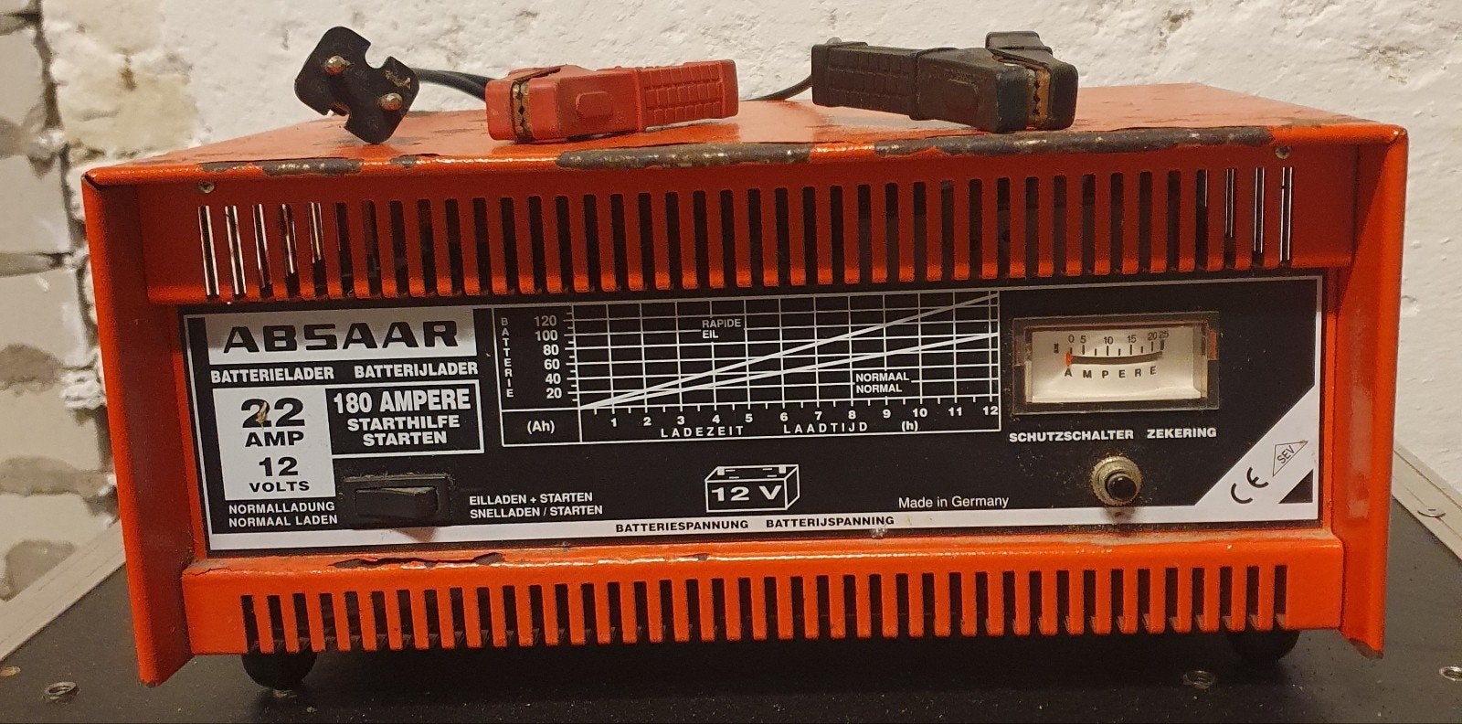 Zware acculader met starthulp Absaar, Ophalen