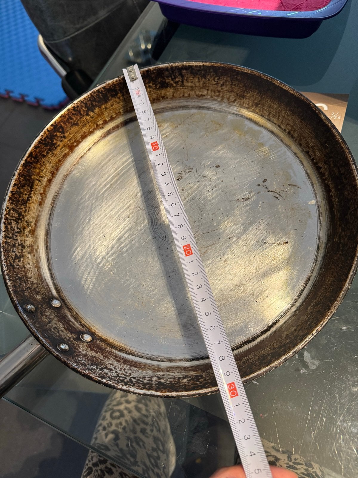 Gebruikte koekenpan, 28 cm diameter, Ophalen of Verzenden, Gebruikt, Koekenpan