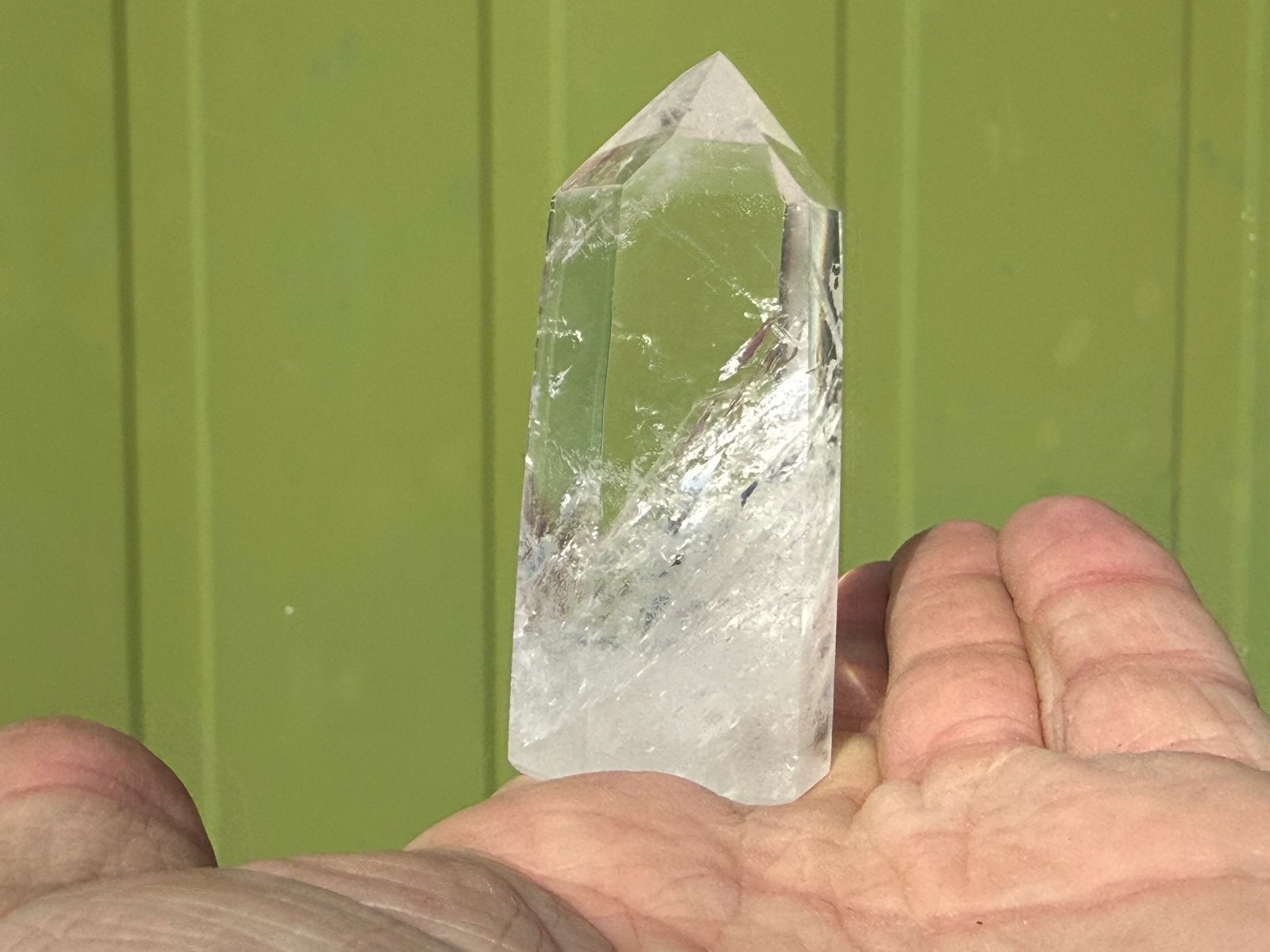 Nr 99 Bergkristal obelisk mineralen, Ophalen of Verzenden, Mineraal