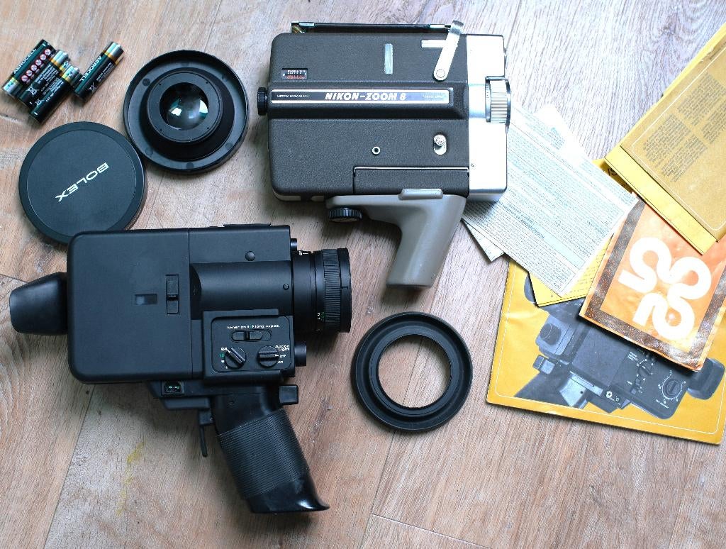 super 8 filmcamera en dubbel 8 camera, Ophalen of Verzenden, 1960 tot 1980, Filmcamera