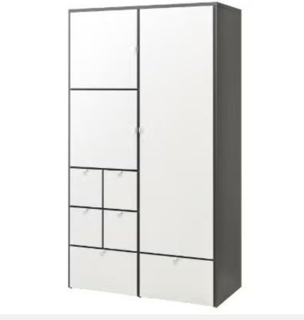 Ikea Visthus kledingkast veel opbergruimte wit/grijs, Kinderen en Baby's, Kinderkamer | Commodes en Kasten, Ophalen, Gebruikt