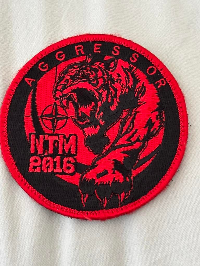 Embleem NTM 2016 aggressor nato tiger meet, Verzenden, Luchtmacht, Overige gebieden, Embleem of Badge