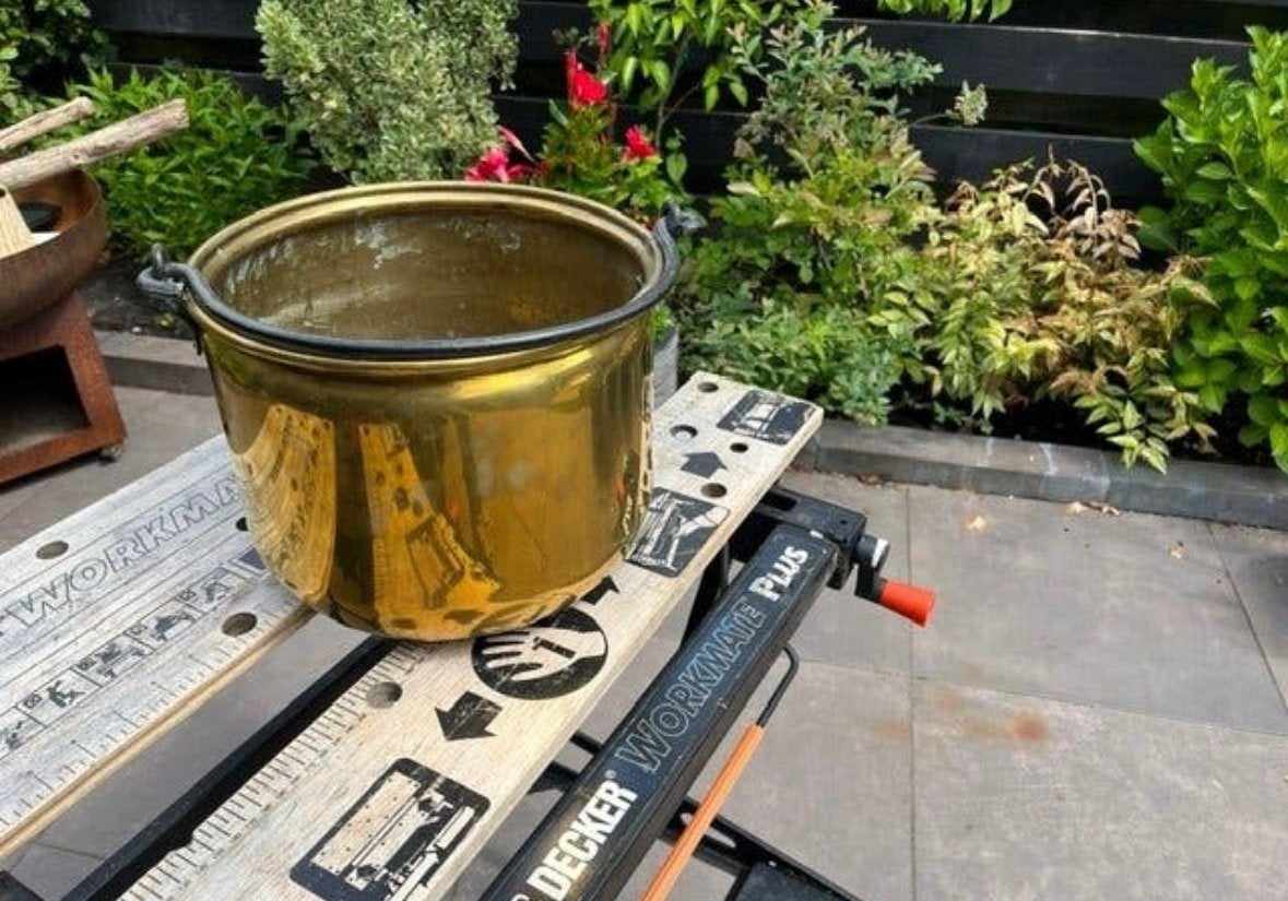 Koperen pot, Antiek en Kunst, Ophalen, Koper