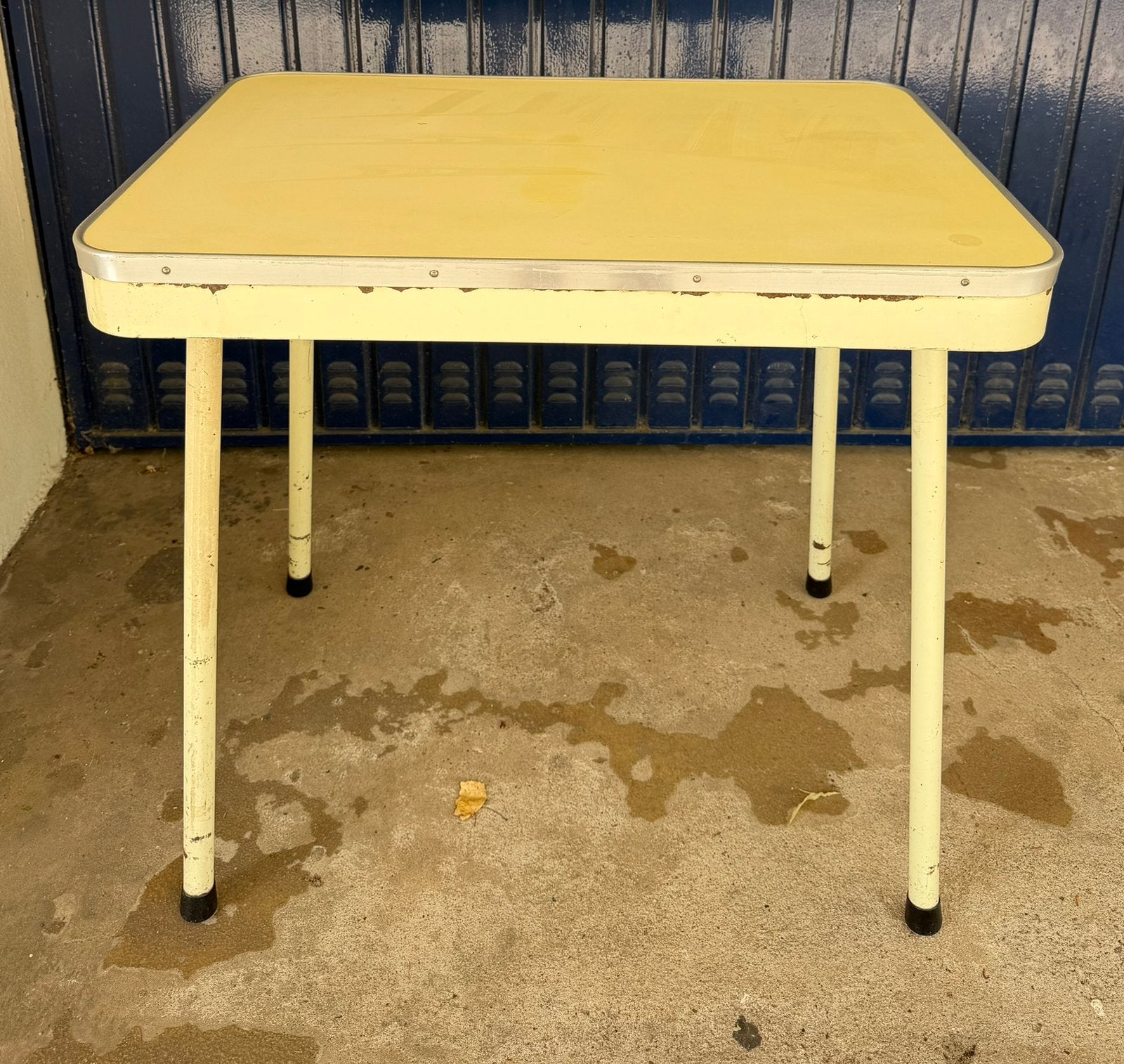Vintage Brabantia keukentafel formica- jaren 60, Ophalen, Gebruikt, Campingtafel