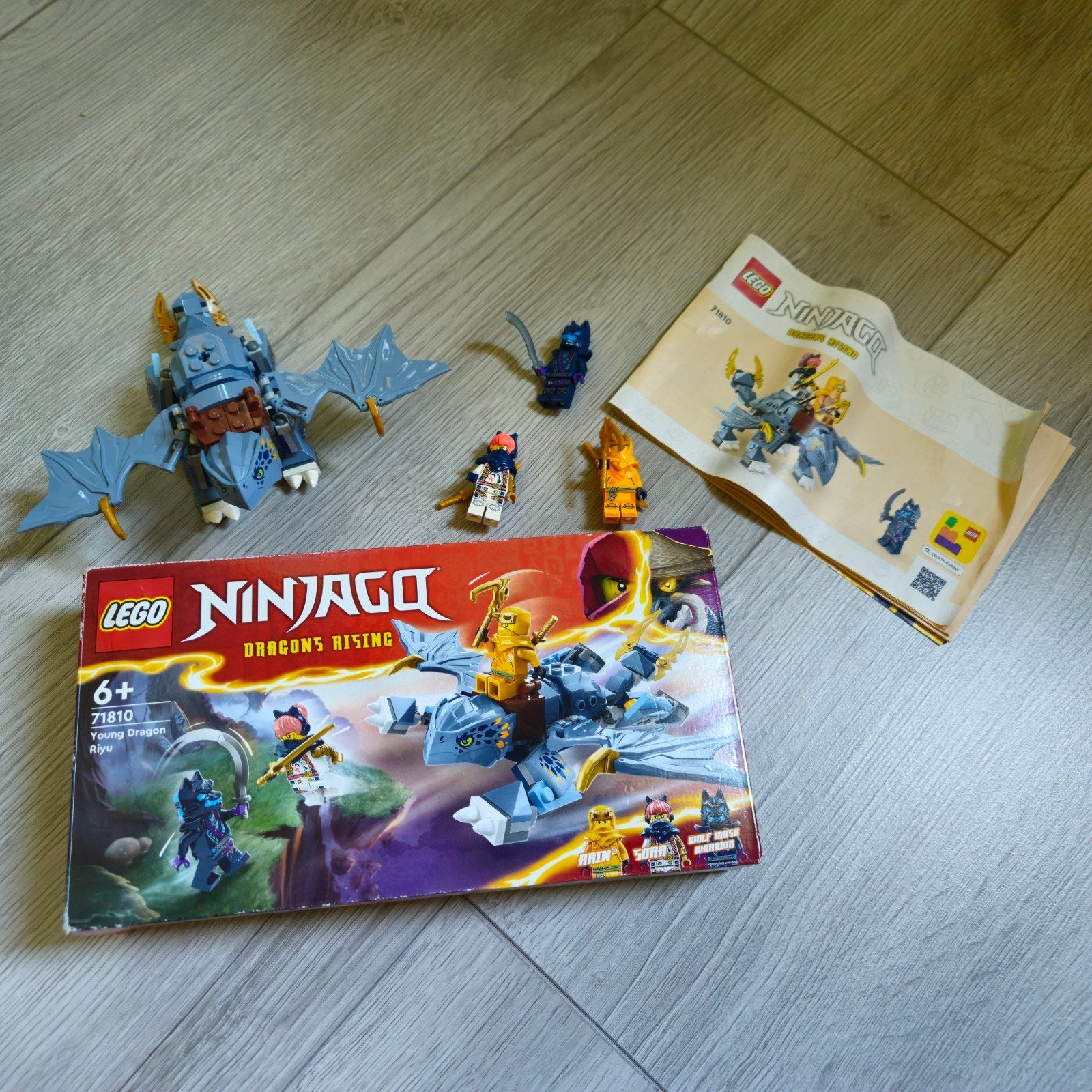 Kastopruiming: LEGO Ninjago 71810 Young Dragon Riyu, Ophalen of Verzenden, Zo goed als nieuw