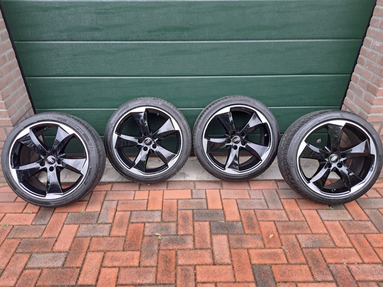 Audi 18 inch rotor look velgen 5x112  225 40 18  golf a3, Ophalen, 18 inch, Zomerbanden, 225 mm