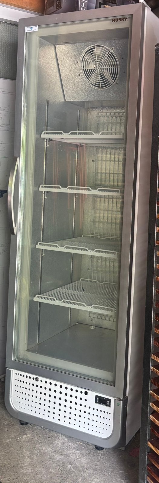 Horeca rvs glasdeur vriezer vrieskadt diepvries, Ophalen of Verzenden, Zo goed als nieuw, Minder dan 100 cm