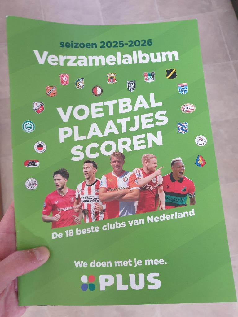 PLUS supermarkt voetbalplaatjes album, Ophalen, Nieuw, Overige binnenlandse clubs, Poster, Plaatje of Sticker