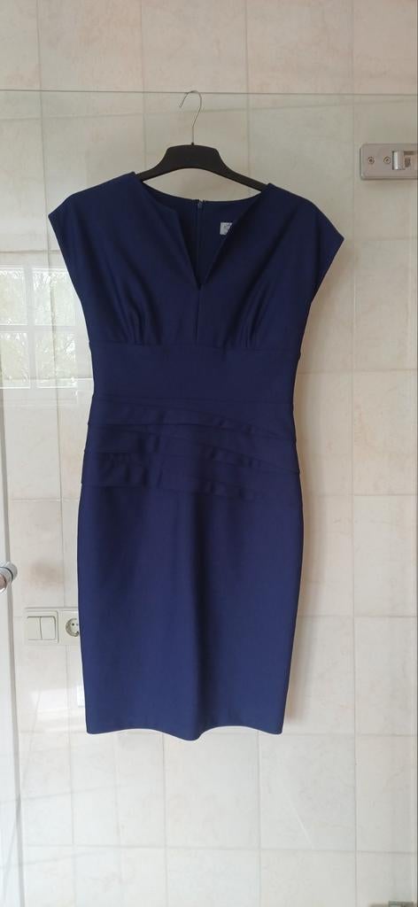 Diva Catwalk Elegante Blauwe Jurk Maat M, Kleding | Dames, Jurken, Blauw, Zo goed als nieuw, Knielengte, Diva Catwalk