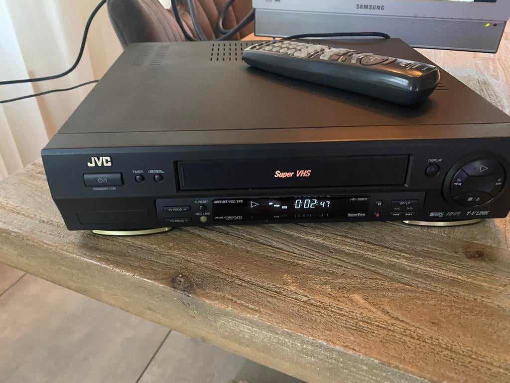 JVC SUPER VHS HR S6611EU netjes en goedwerkend, Audio, Tv en Foto, Videospelers, Ophalen of Verzenden, Gebruikt, VHS-speler of -recorder