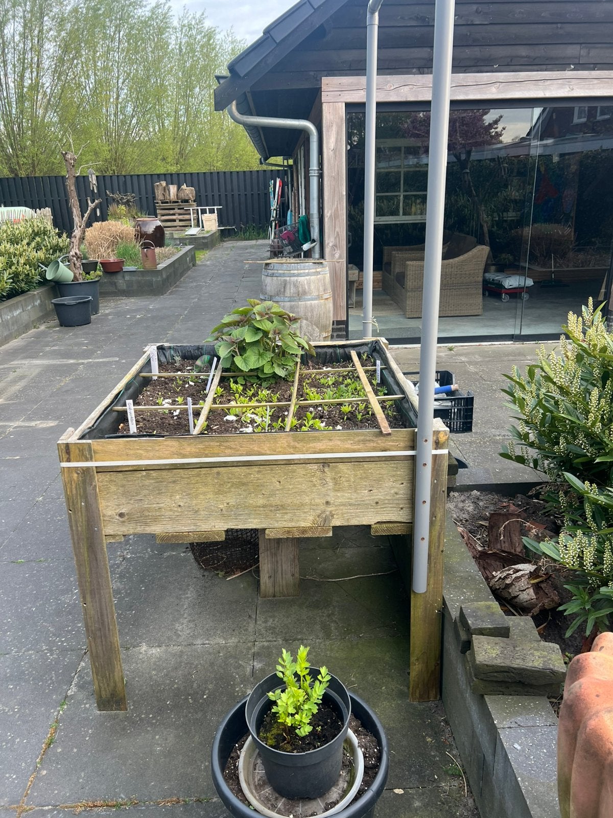 Verhoogde kweektafel / moestuinbak, Ophalen, Zo goed als nieuw, Kweekbak