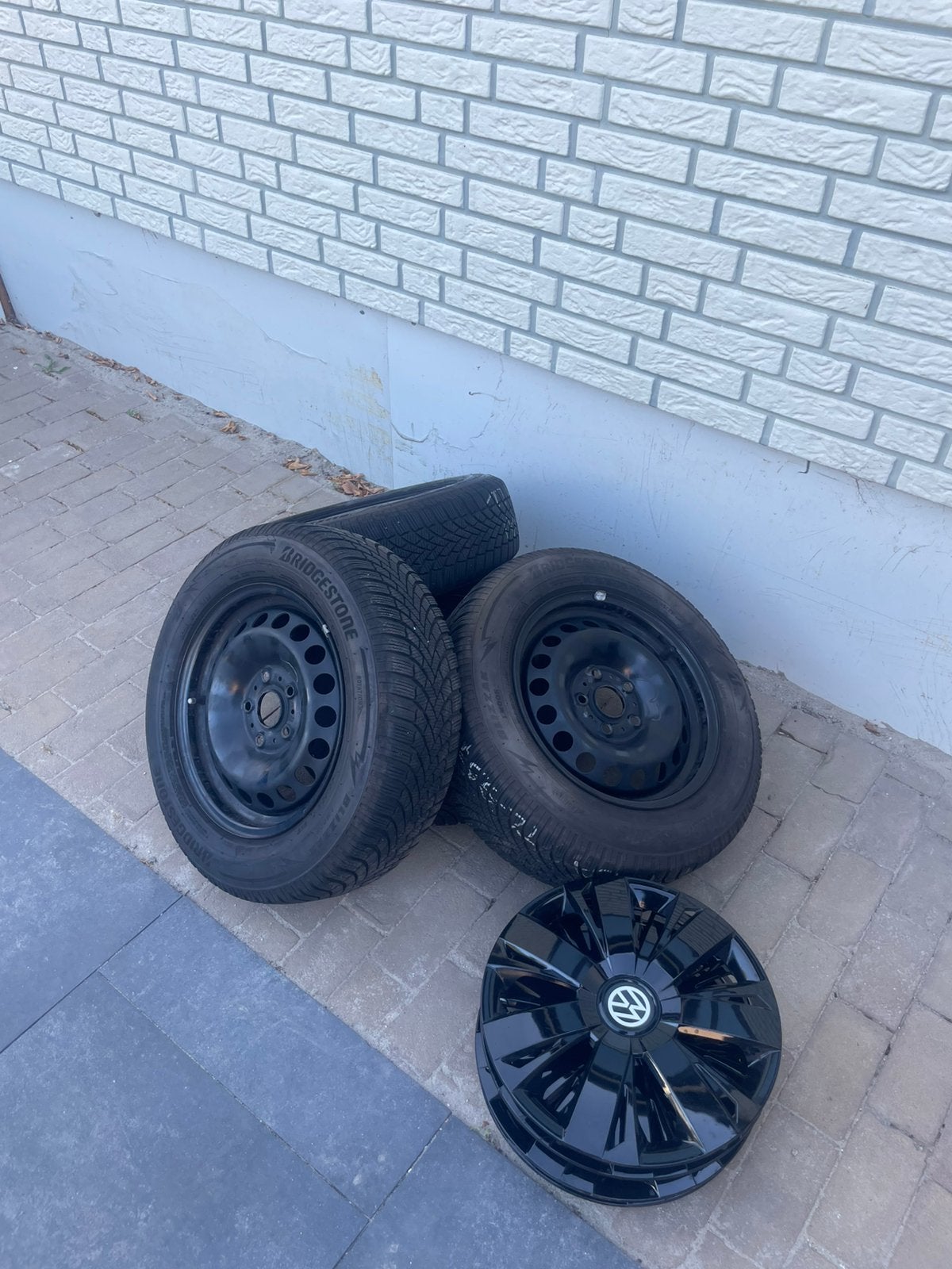 Volkswagen golf winter set, Ophalen, 15 inch, Winterbanden, Band(en)