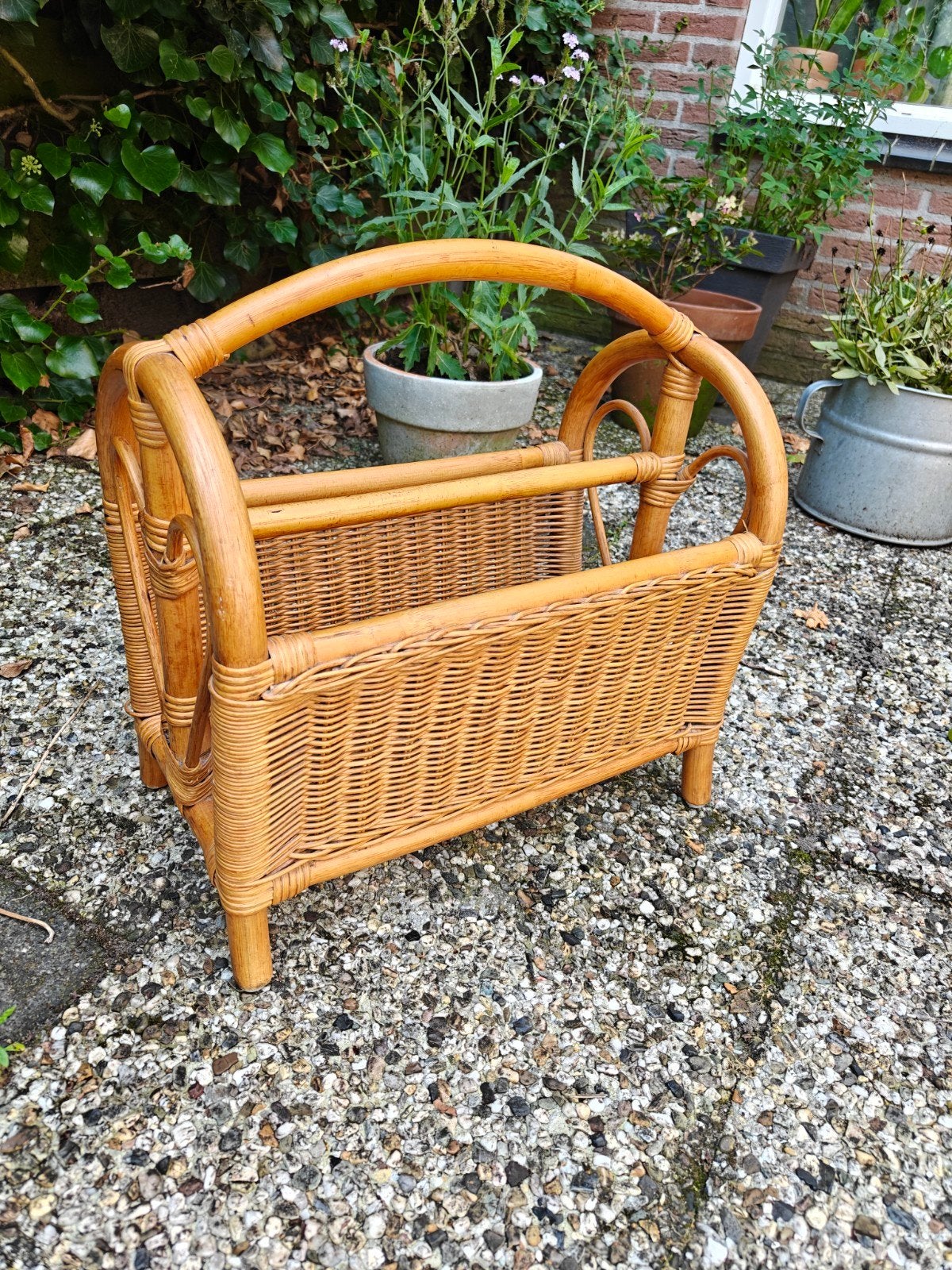 rotan lectuurbak, Huis en Inrichting, Ophalen, Gebruikt