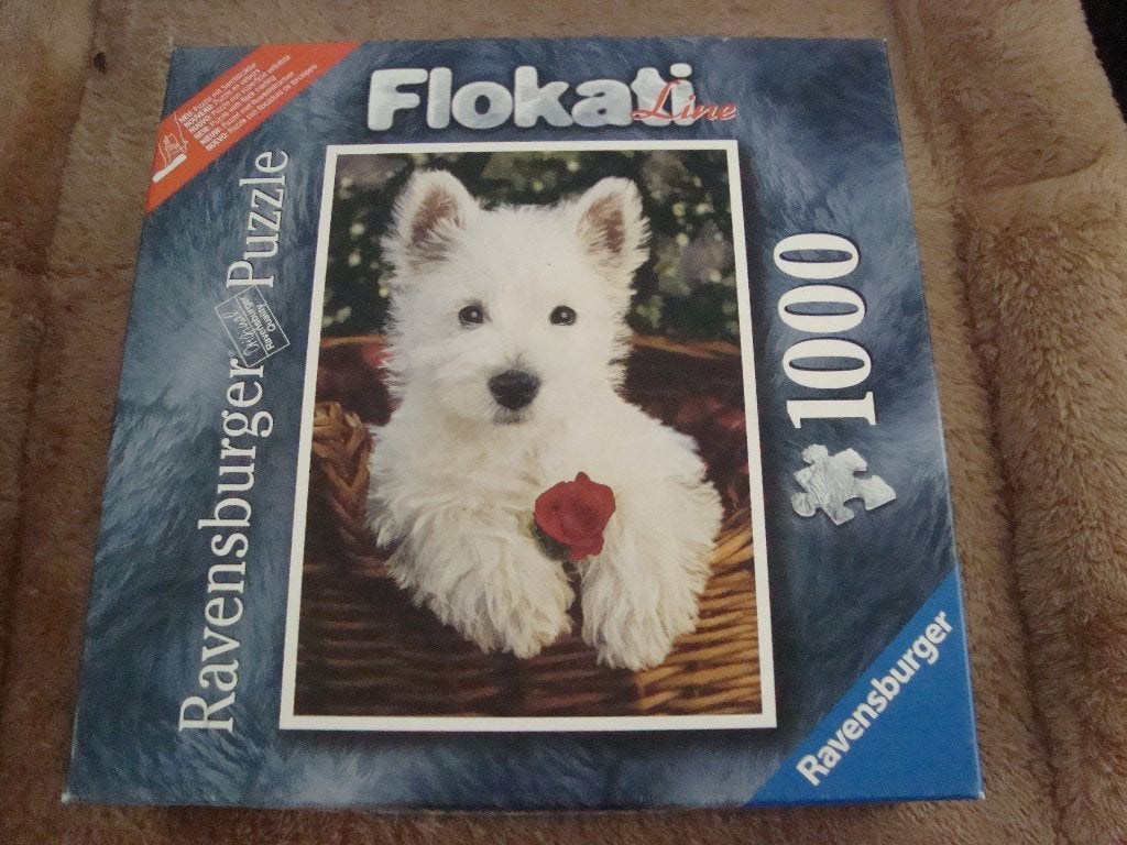 Flokati met flueelstructuur 1000 stukjes, Ophalen of Verzenden, 500 t/m 1500 stukjes, Zo goed als nieuw, Legpuzzel