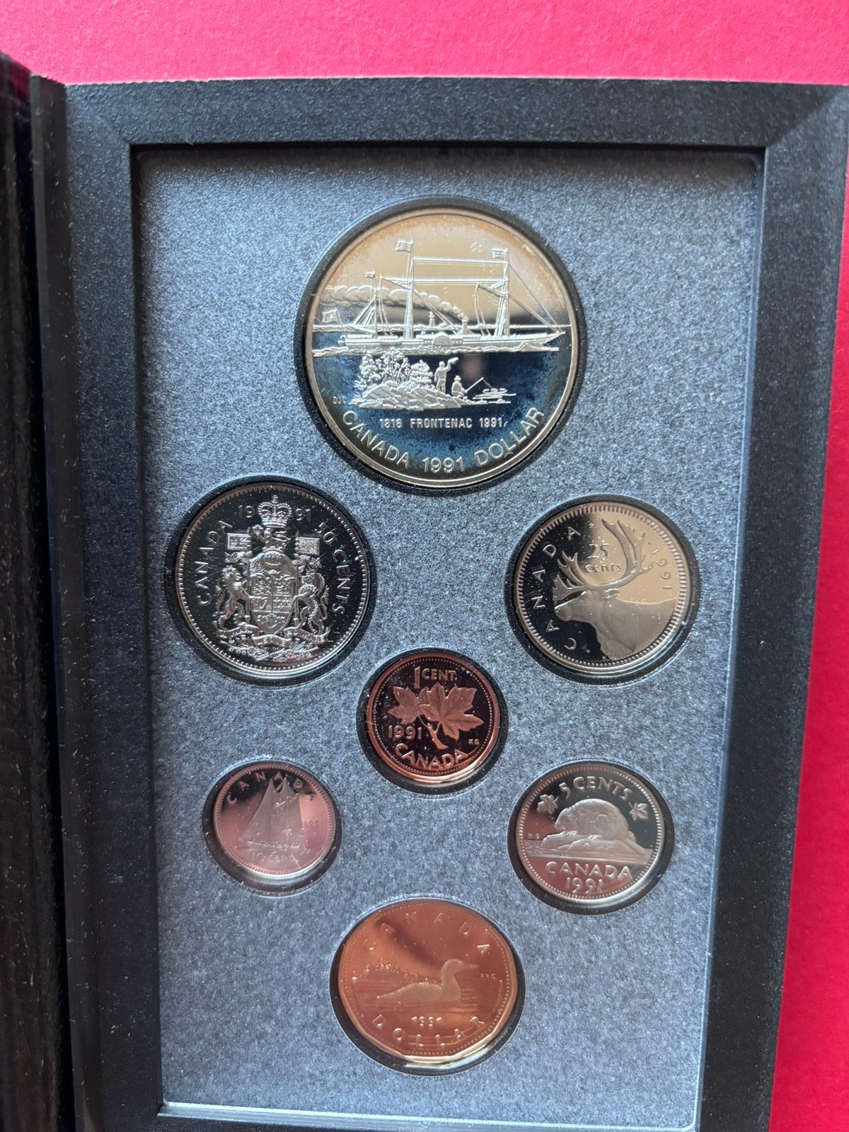 Canada Proofset 1991 dollar (0,500)zilver 23.33 grams., Verzenden, Noord-Amerika, Zilver