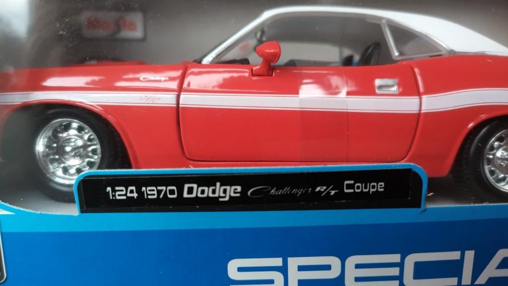 Dodge Challenger RT 1970 1:24 Maisto Pol, Maisto, Auto, Verzenden, .