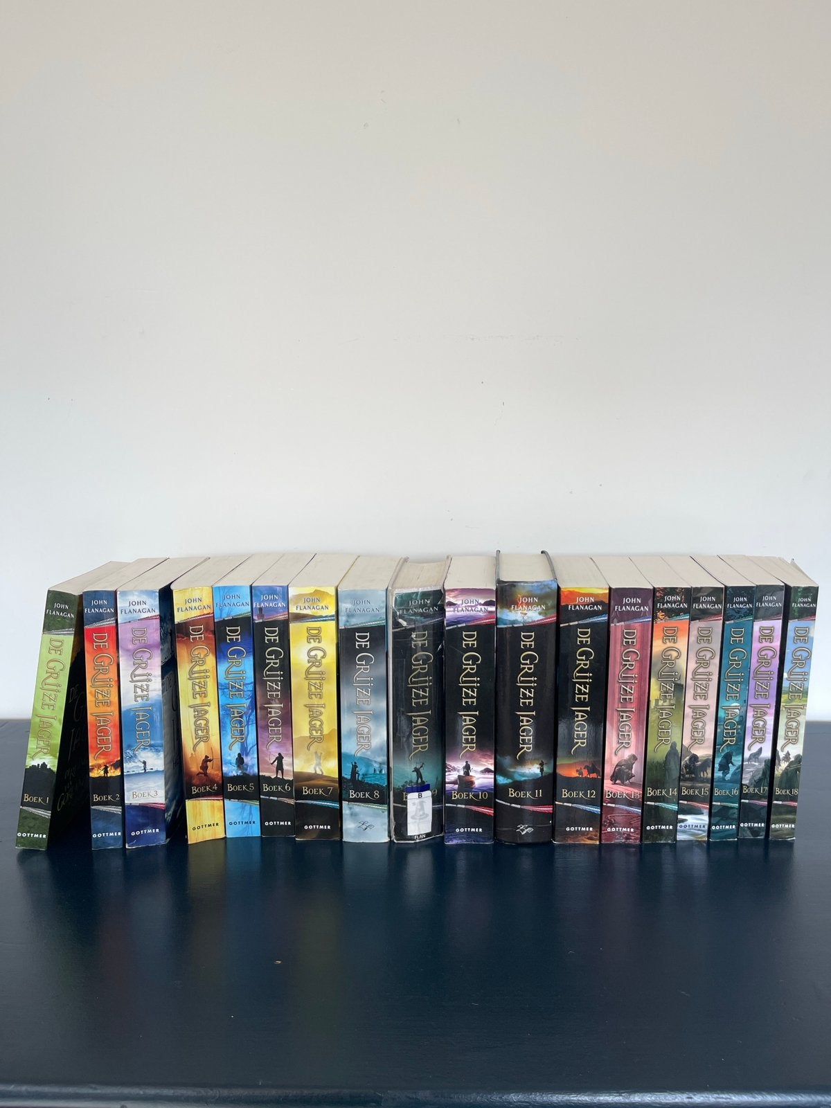 De Grijze Jager boekenreeks - John Flanagan (18 boeken), Boeken, Ophalen of Verzenden, Gelezen