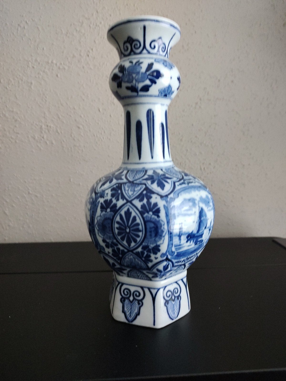 Prachtige Delfts Blauwe Vaas - Handgeschilderd, Ophalen
