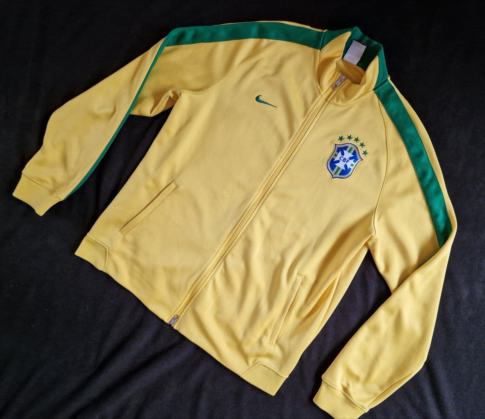 Brazilië Brazil Brasil vest jack shirt 2014 XL, Geel, Nike, Maat 56/58 (XL), Ophalen of Verzenden