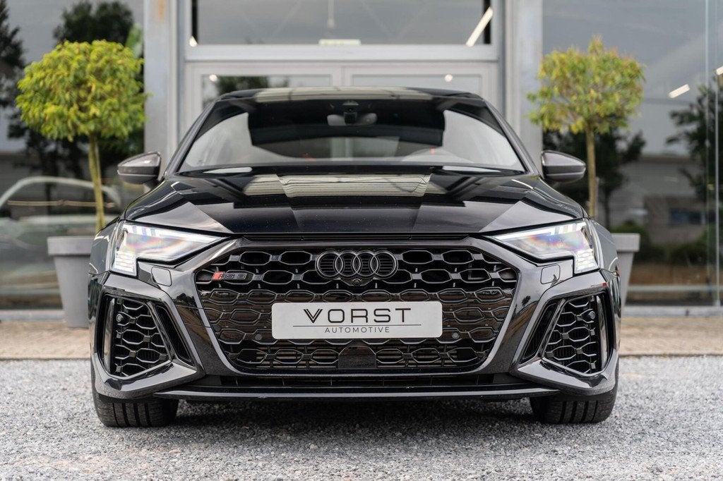 Audi RS 3 2.5 TFSI quattro Pano B&O Keramisch Leer Carbon, Auto's, Audi, Automaat, Gebruikt, RS3, Zwart