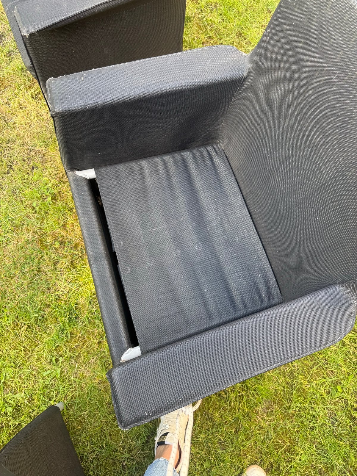 6 Val-Eur tuinstoelen antraciet met kussens, Tuin en Terras, Ophalen, Gebruikt, Wicker