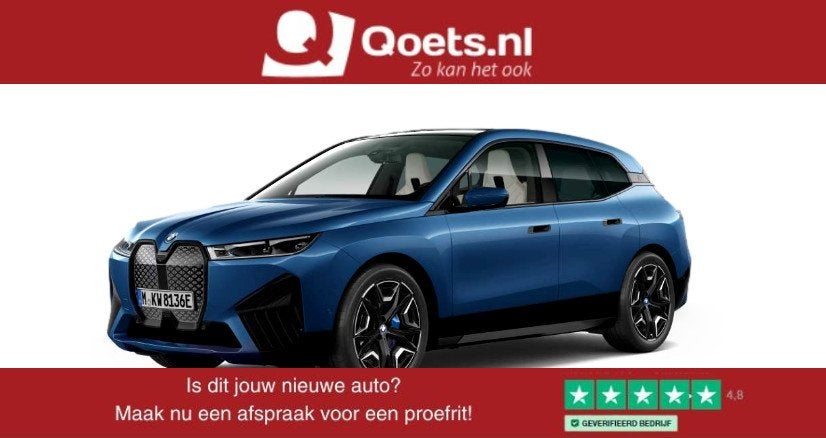 BMW iX xDrive50 Executive 112 kWh Sportpakket - Luchtvering, Auto's, Automaat, 12 maanden, Gebruikt, 523 pk