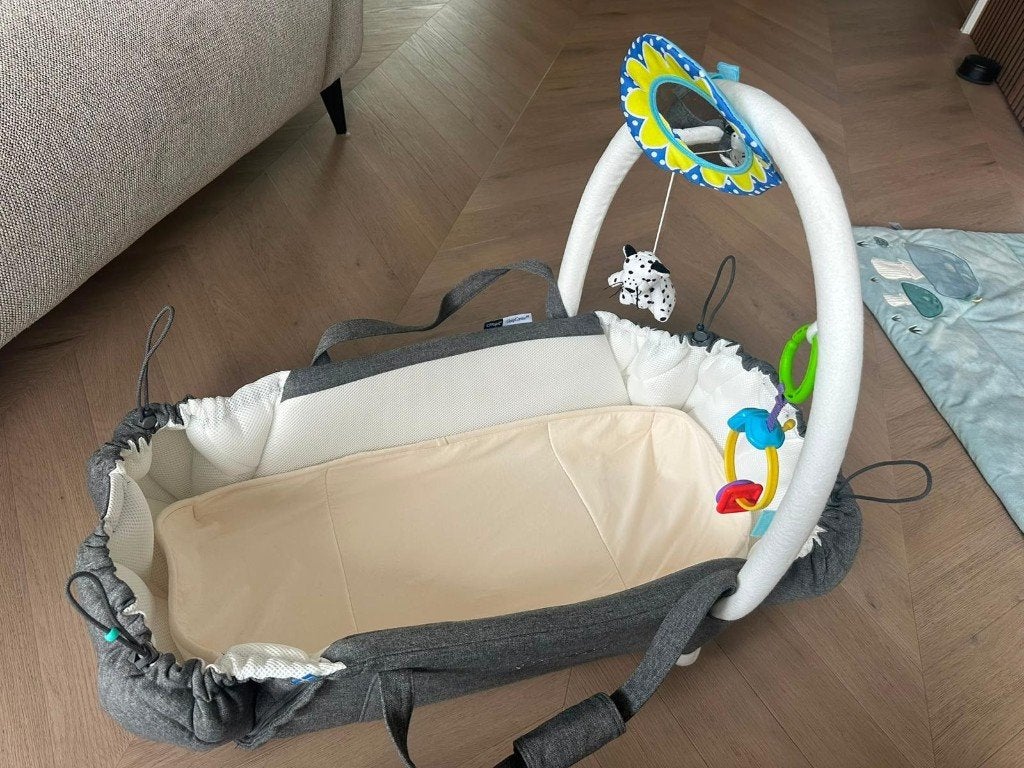 Najell SleepCarrier X – zo goed als nieuw + accessoires, Kinderen en Baby's, Babydragers en Draagdoeken, Zo goed als nieuw, Rug
