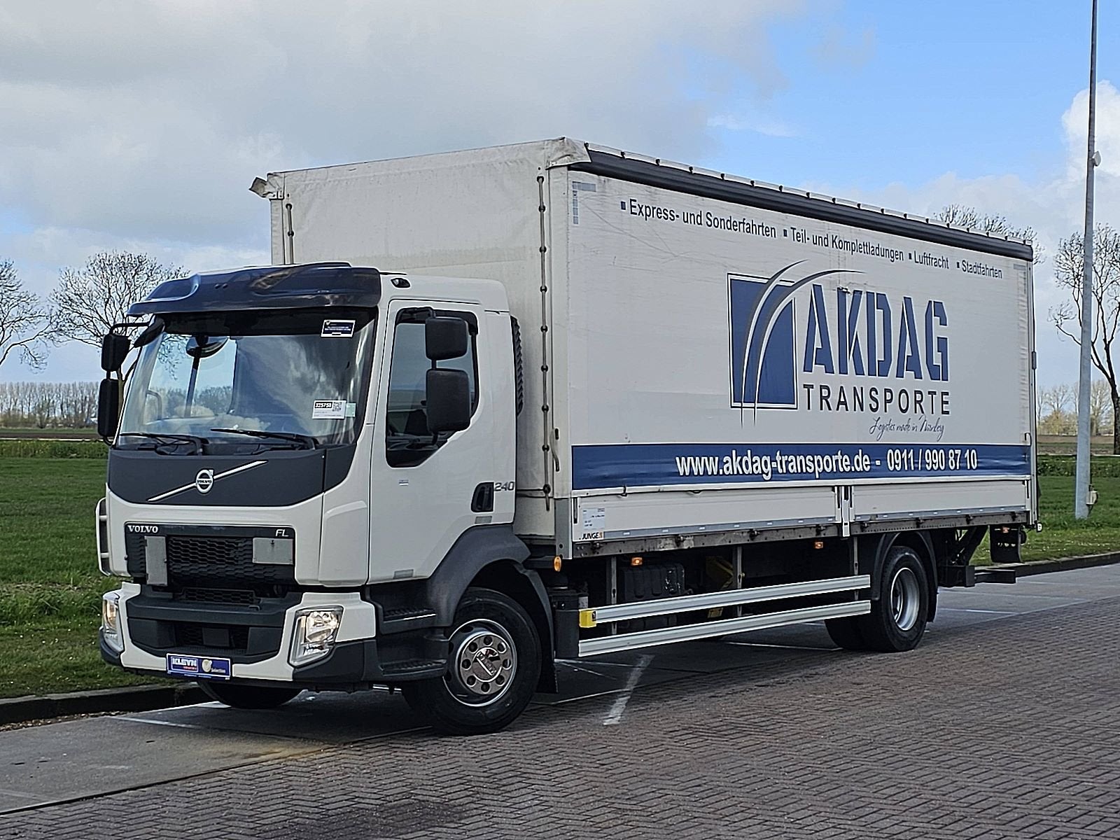 VOLVO FL 240.14 manual airco lift, Stoelverwarming, Euro 6, Wit, 245 pk