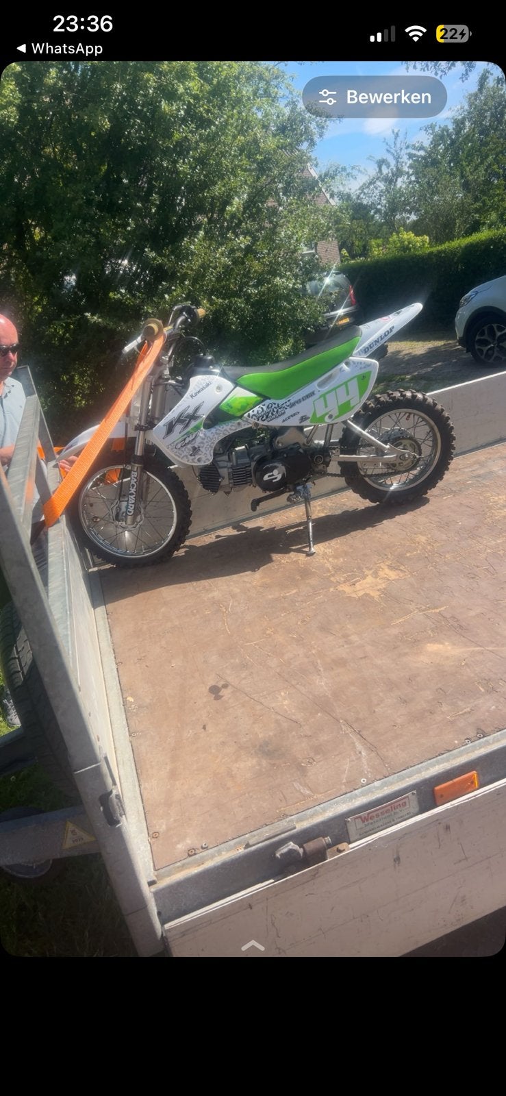 Kawasaki 110 nu 160 cc, Zo goed als nieuw, 4 versnellingen, Ophalen, Overige merken