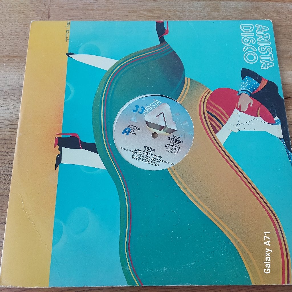12 inch Maxisngel Afro Cuban Band - Baila (1978), Gebruikt, Ophalen of Verzenden, Beschermende buitenhoes, Disco