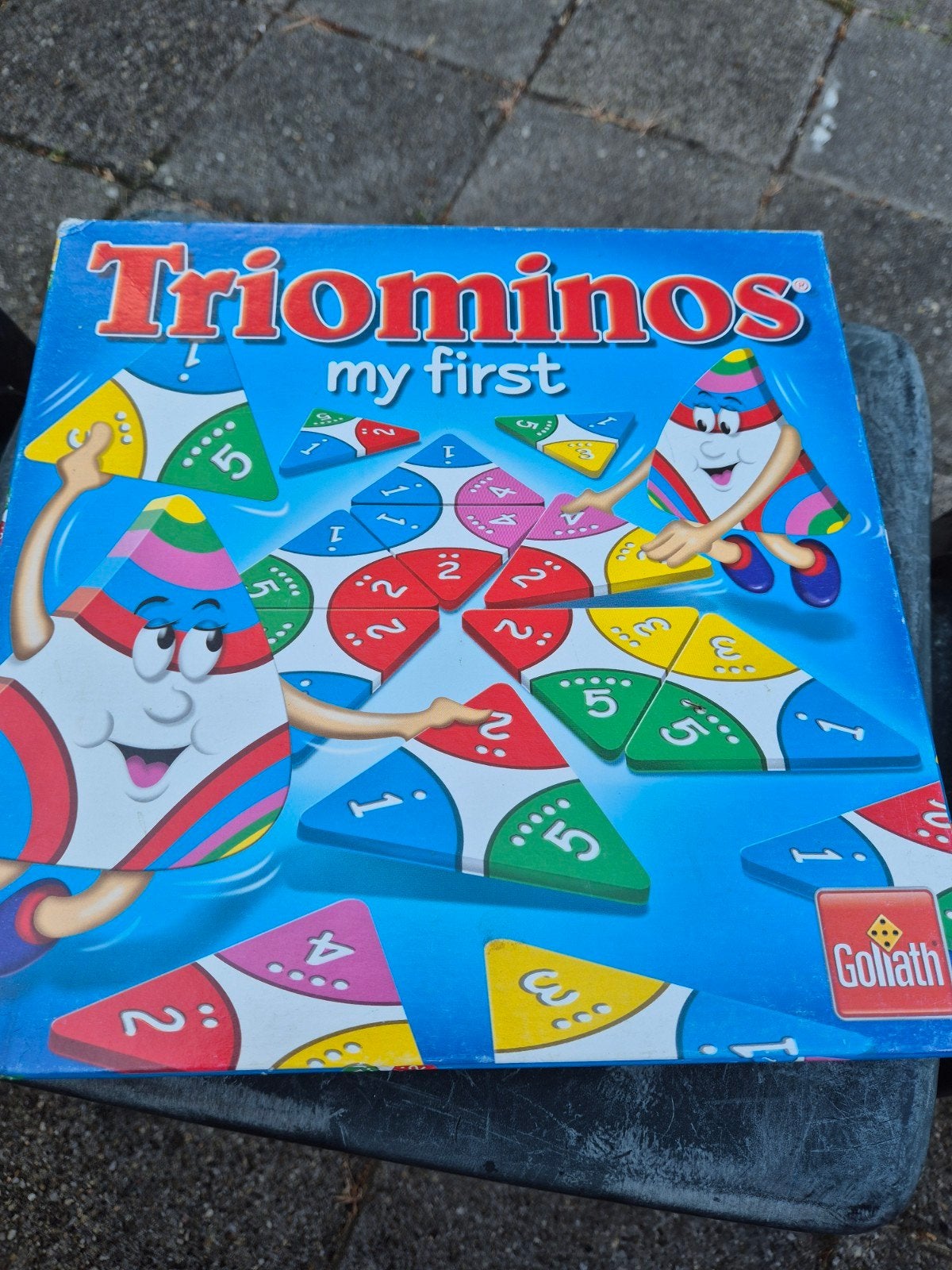Triominos My First - Educatief spel voor jonge kinderen, Een of twee spelers, Ophalen of Verzenden, Zo goed als nieuw, Goliath