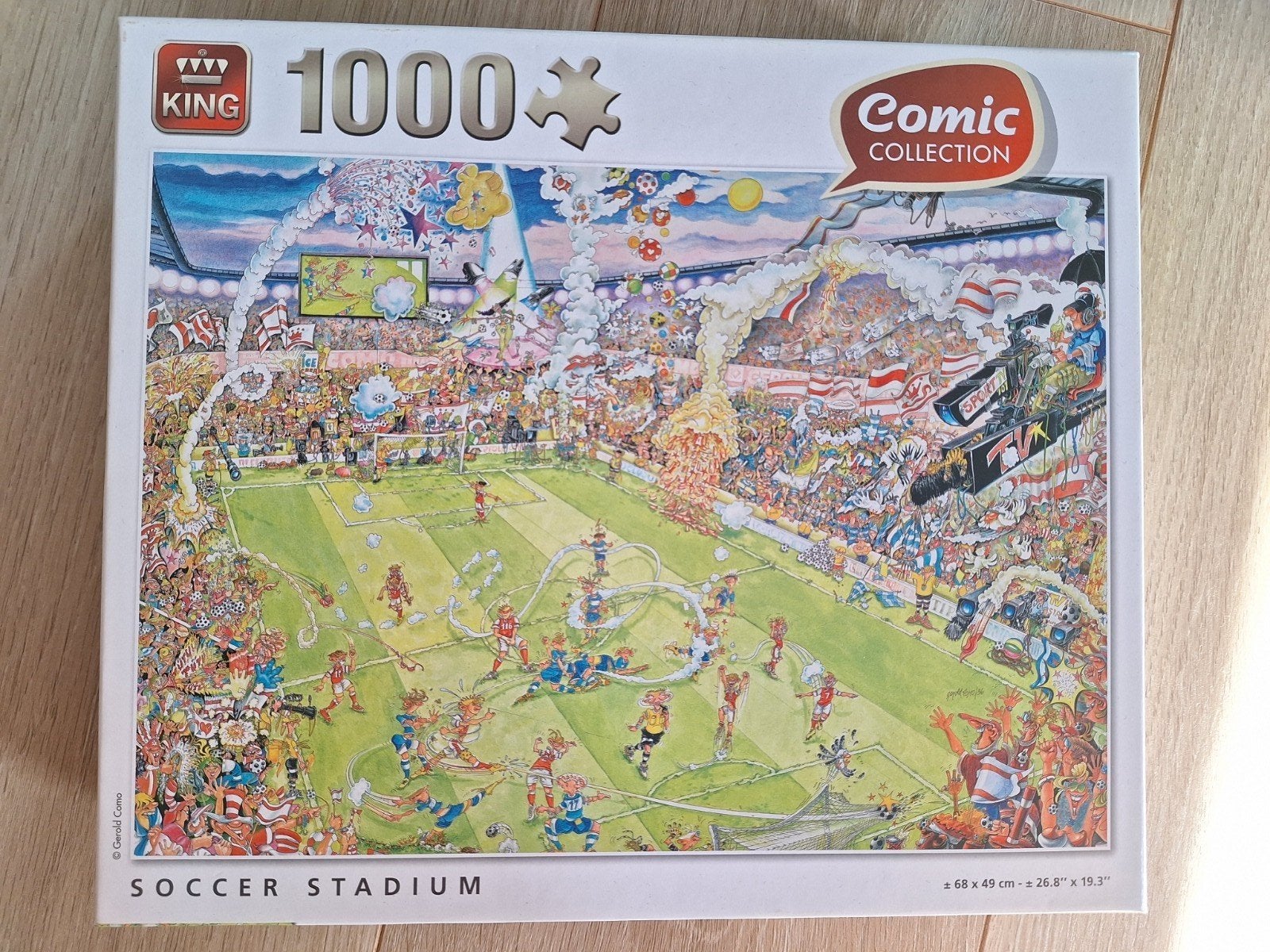 King Comic Collection Puzzel Voetbalstadion 1000 stukjes, Ophalen of Verzenden, Meer dan 50 stukjes, Zo goed als nieuw, 6 jaar of ouder