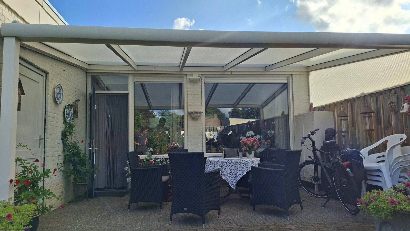 terrasoverkapping,  veranda, Ophalen, Zo goed als nieuw, Veranda