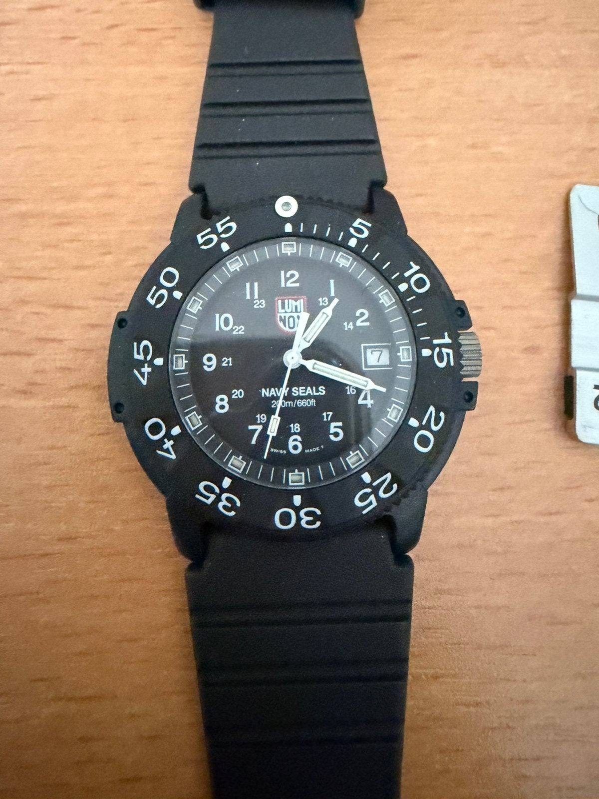 Luminox Polshorloge - Zwart, met extra bandje en kompas, Overige merken, Kunststof, Polshorloge, Ophalen of Verzenden