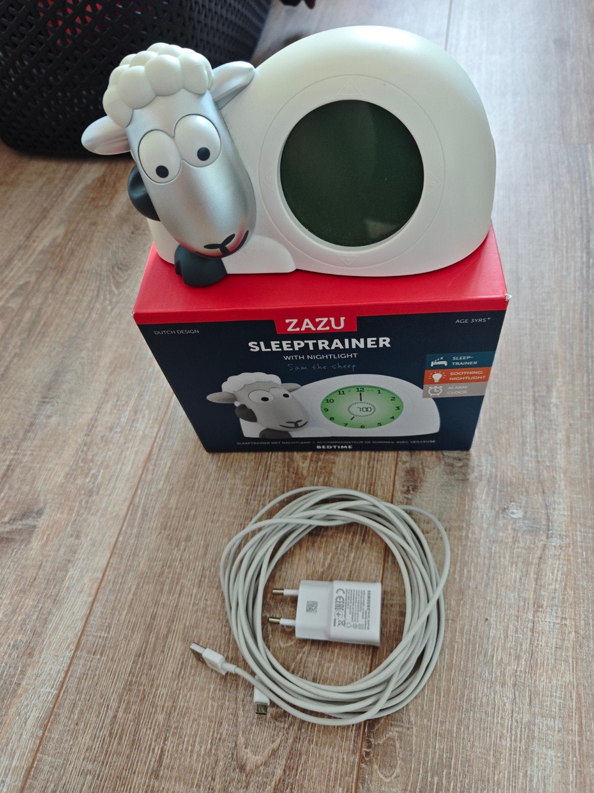 Zazu Slaaptrainer Sam het Schaap met nachtlampje, Ophalen of Verzenden, Zo goed als nieuw, Overige typen, Met licht