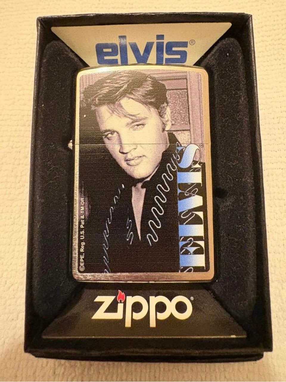 ZIPPO: ELVIS PRESLEY. BLU., Verzamelen, Ophalen of Verzenden, Nieuw, Aansteker