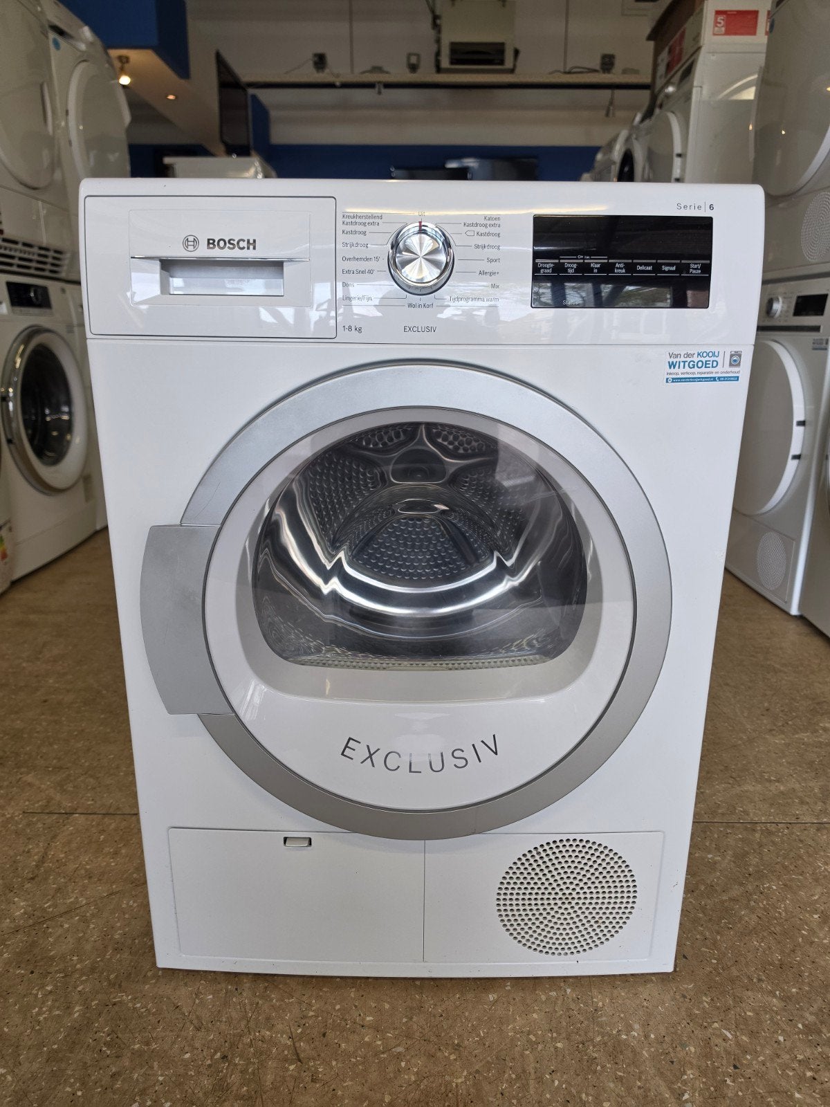 Bosch Serie 6 warmtepompdroger | 8 kilo | A+++ | Garantie ✅️, Bosch, Jirnsum, Anti-kreukfase, Overige typen